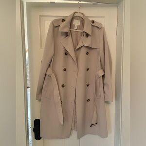 H&M Trench Coat, Size Medium